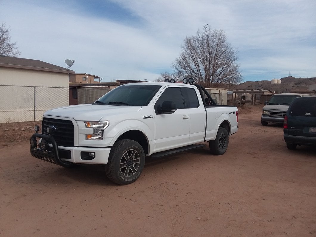 Barricade 3-Inch Bull Bar with Skid Plate; Gloss Black (04-25 F-150, Excluding EcoBoost & Raptor)