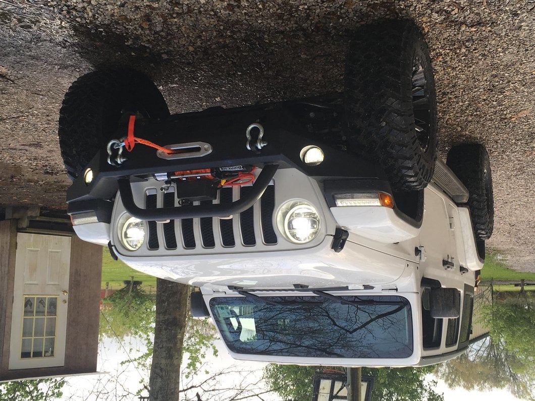Barricade Trail Force HD Full Width Front Bumper with 9,500 lb. Winch (07-18 Jeep Wrangler JK)