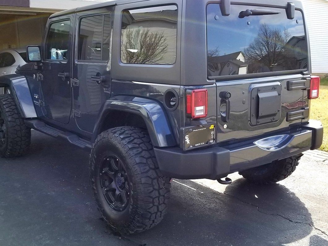 Barricade Spare Tire Delete with License Plate Mount (07-18 Jeep Wrangler JK)