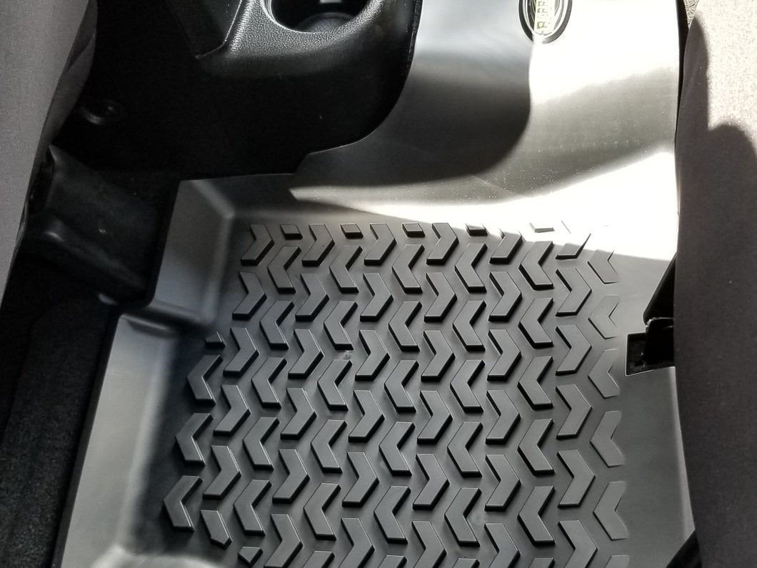 Barricade Rear Floor Mat; Black (07-18 Jeep Wrangler JK 4-Door)