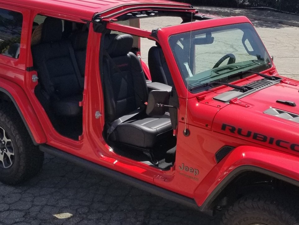 Barricade Rectangular Adventure Mirrors; Textured Black (07-25 Jeep Wrangler JK & JL)