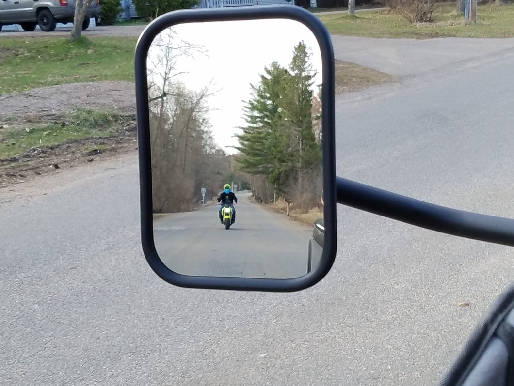 Barricade Quick Release Rectangular Mirrors; Textured Black (07-18 Jeep Wrangler JK)
