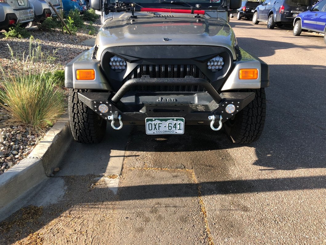 Barricade Adventure HD Bumper with LED Fog Lights (87-06 Jeep Wrangler YJ & TJ)