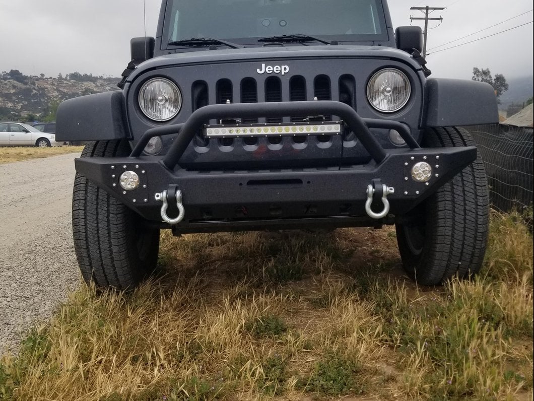 Barricade Adventure HD Front Bumper with LED Fog Lights and 20-Inch LED Light Bar (07-18 Jeep Wrangler JK)
