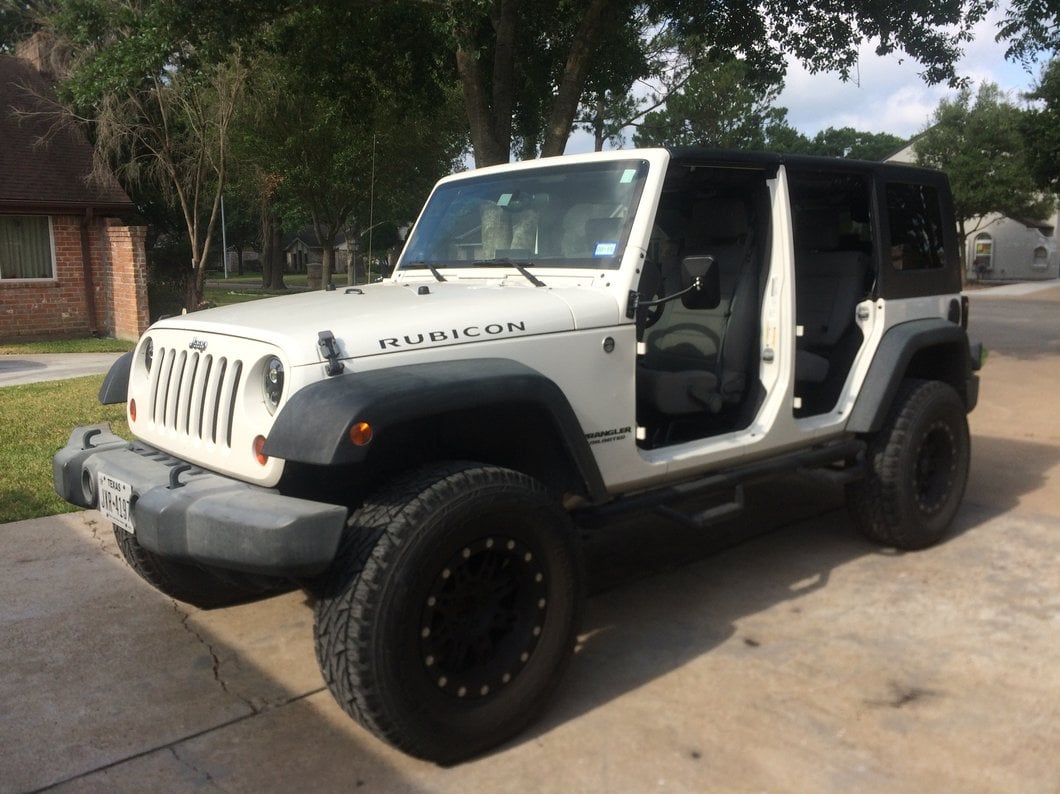 Barricade Quick Release Rectangular Mirrors; Textured Black (07-18 Jeep Wrangler JK)