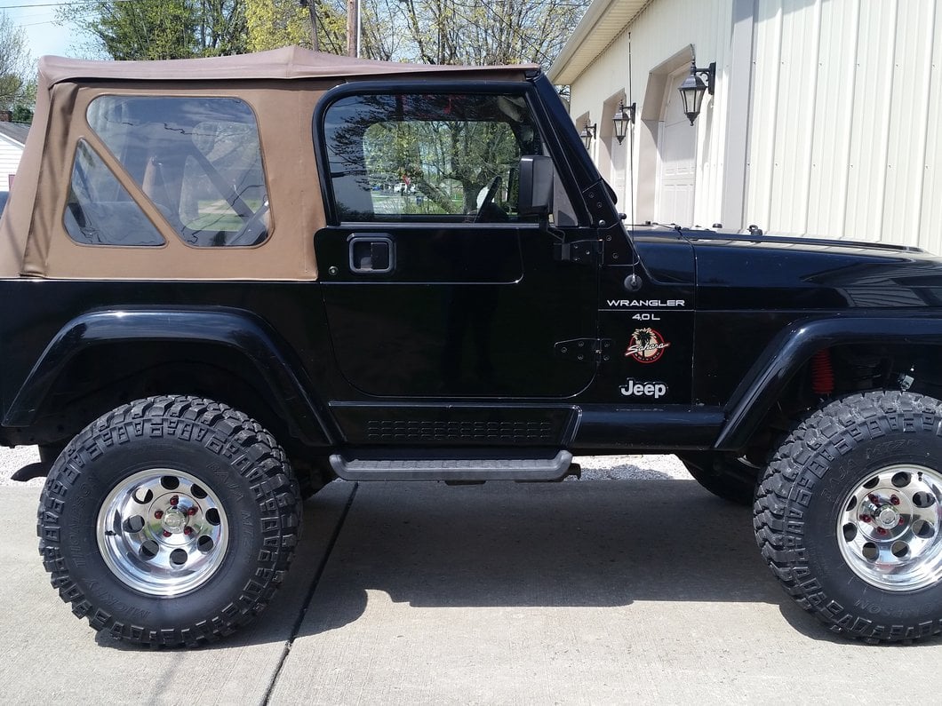 Barricade Rectangular Adventure Mirrors; Textured Black (87-06 Jeep Wrangler YJ & TJ)