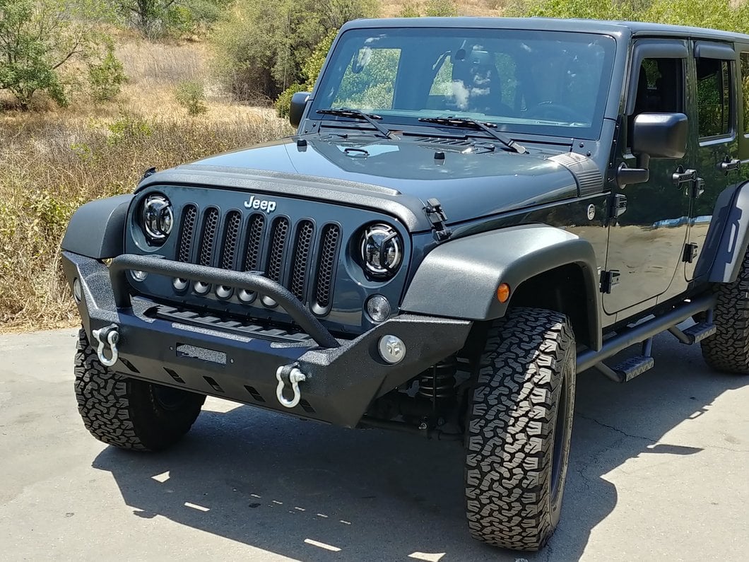 Barricade Extreme HD Full Width Front Bumper with LED Fog Lights (07-18 Jeep Wrangler JK)