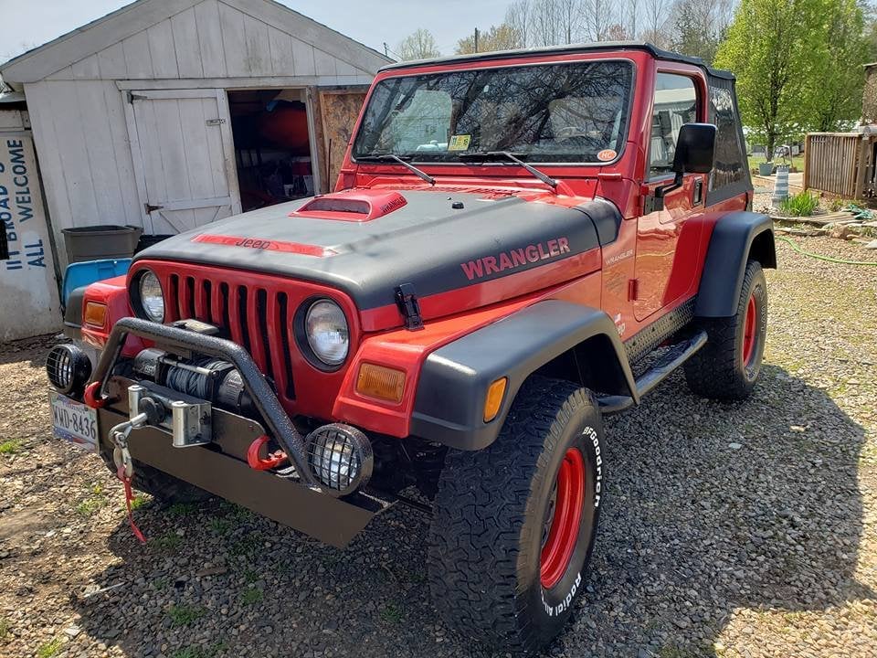 Barricade Rectangular Adventure Mirrors; Textured Black (87-06 Jeep Wrangler YJ & TJ)