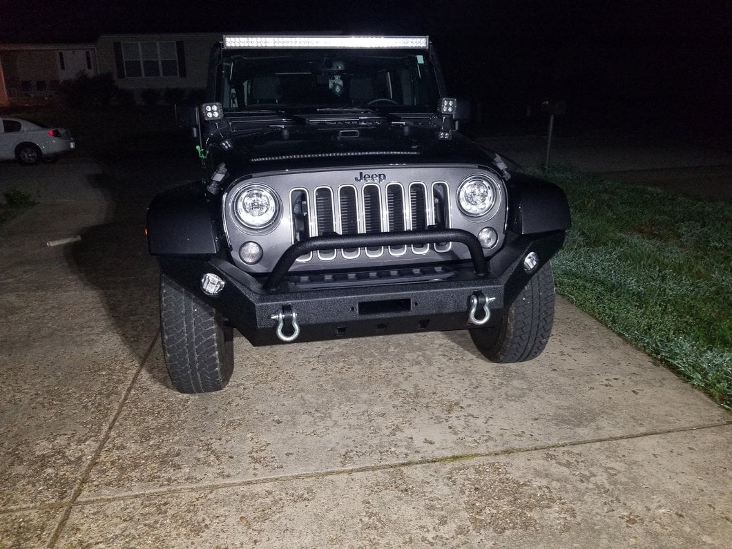 Barricade Extreme HD Full Width Front Bumper with LED Fog Lights (07-18 Jeep Wrangler JK)