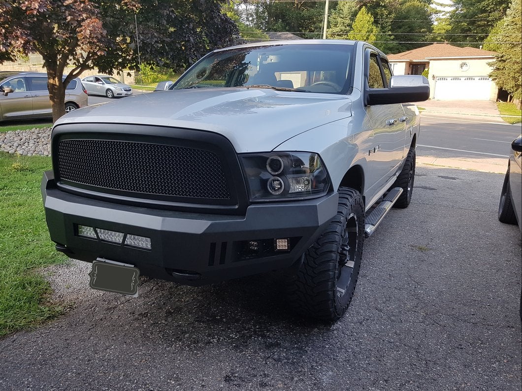 Barricade Extreme HD Front Bumper; Textured Black (09-12 RAM 1500)