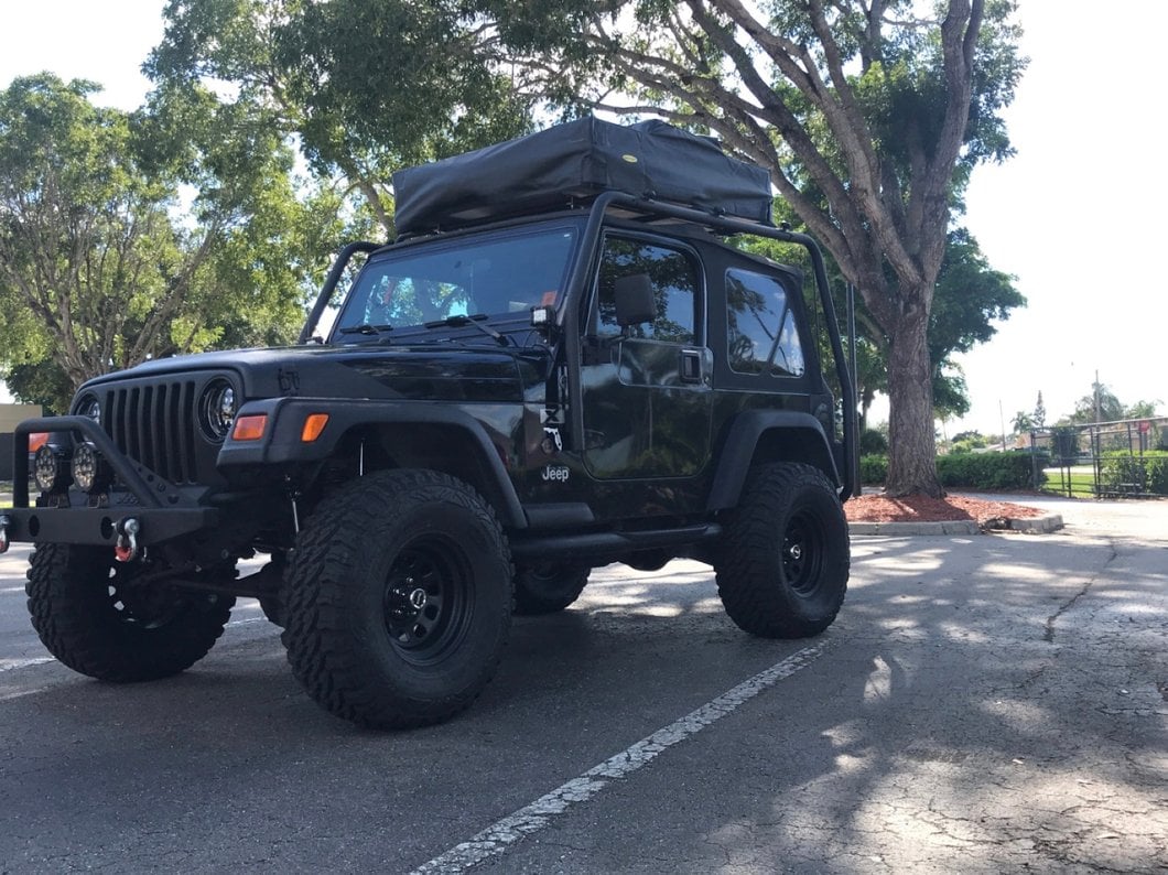 Barricade Roof Rack; Textured Black (97-06 Jeep Wrangler TJ, Excluding Unlimited)