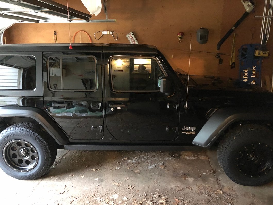Barricade Rubi Rails; Textured Black (18-25 Jeep Wrangler JL 4-Door)