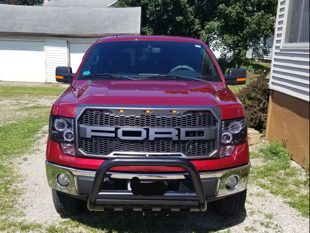 Barricade 3-Inch Bull Bar with Skid Plate; Gloss Black (04-25 F-150, Excluding EcoBoost & Raptor)
