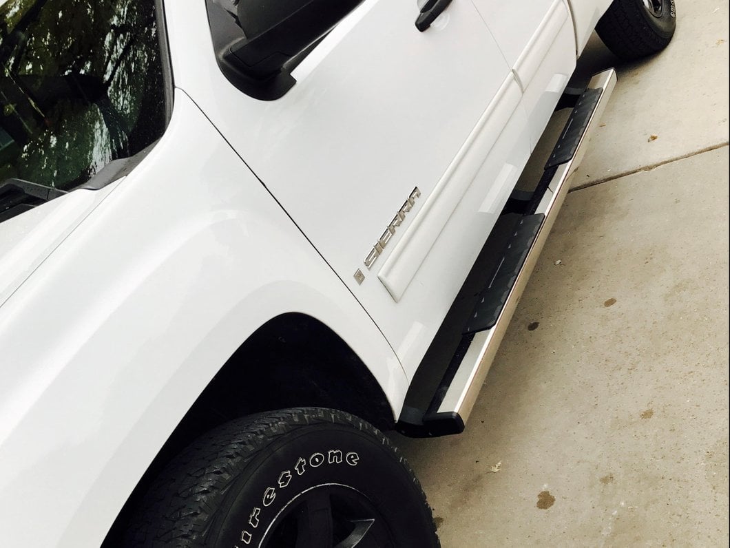 Barricade T4 Side Step Bars; Rocker Mount; Stainless Steel (07-13 Sierra 1500 Extended Cab, Crew Cab)