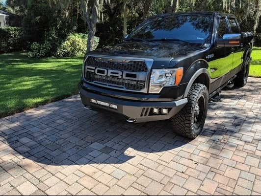 Barricade Extreme HD Front Bumper with LED Light Bar, Fog and Spot Lights (09-14 F-150, Excluding Raptor)