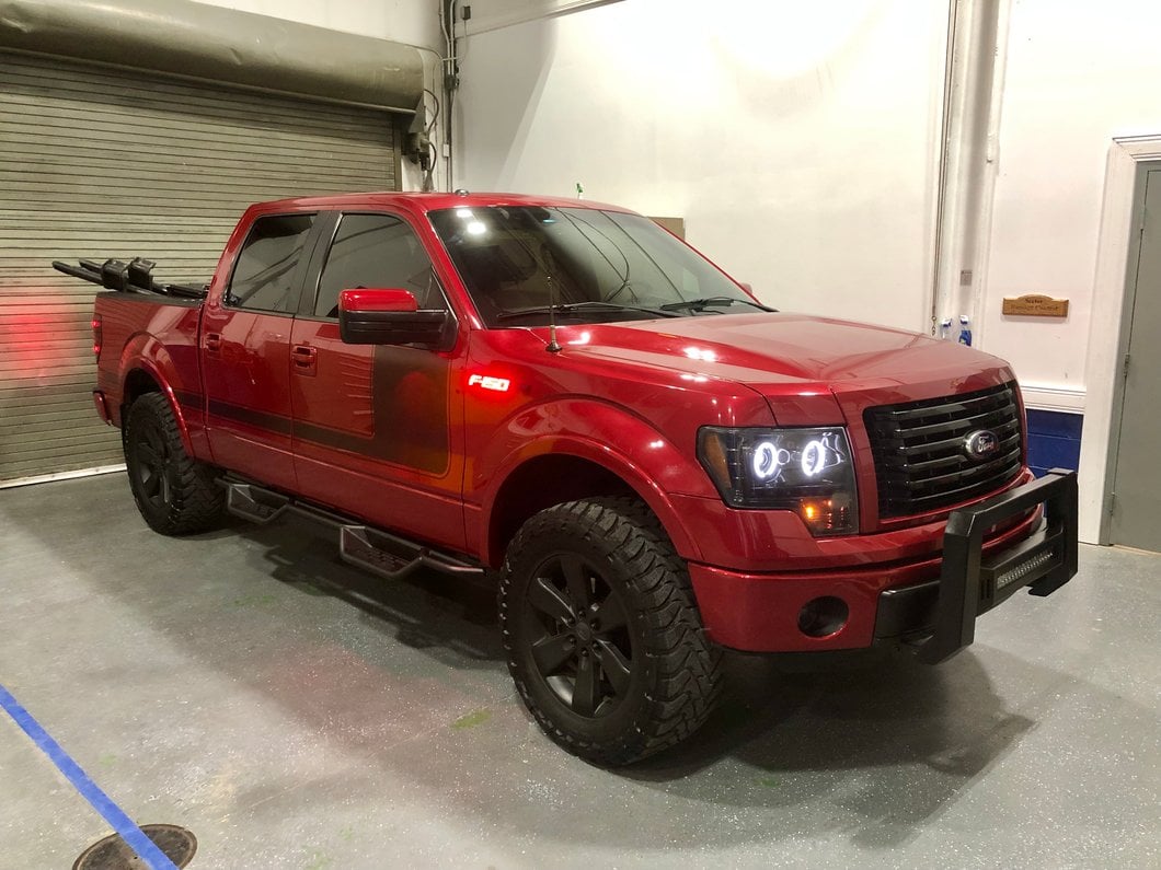 Barricade XHD Bull Bar with Dual Row LED Light Bar; Black (04-25 F-150, Excluding Raptor)