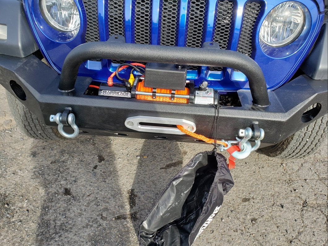 Barricade Trail Force HD Full Width Front Bumper with 9,500 lb. Winch (18-25 Jeep Wrangler JL)