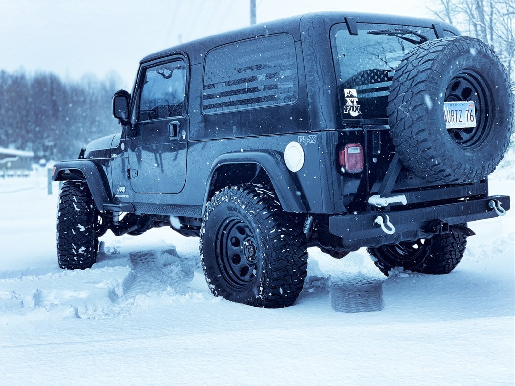 Barricade Classic Rear Bumper with Tire Carrier (87-06 Jeep Wrangler YJ & TJ)