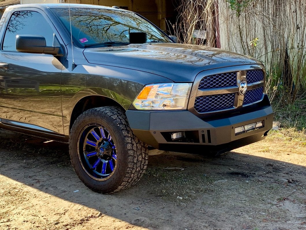 Barricade Extreme HD Front Bumper with LED Fog Lights (13-18 RAM 1500, Excluding Rebel)