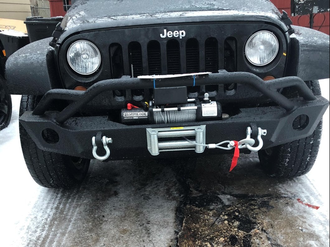 Barricade Extreme HD Front Bumper with 9,500 lb. Winch (07-18 Jeep Wrangler JK)