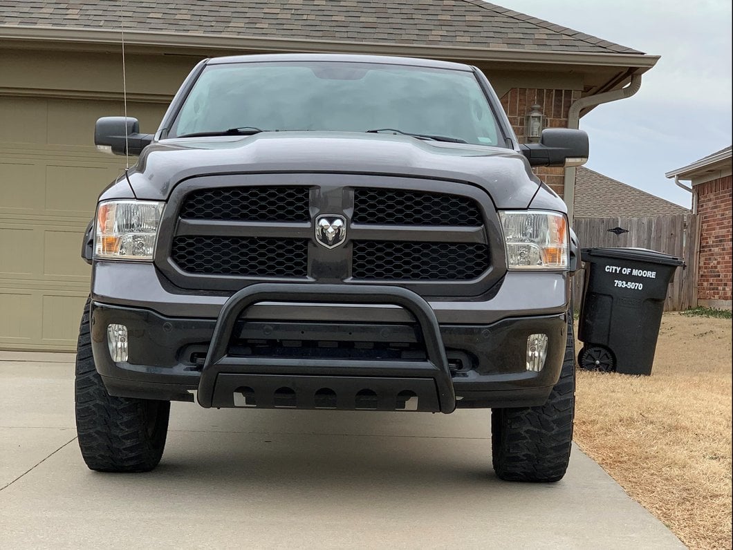 Barricade 3-Inch Bull Bar; Black (09-18 RAM 1500, Excluding Rebel)