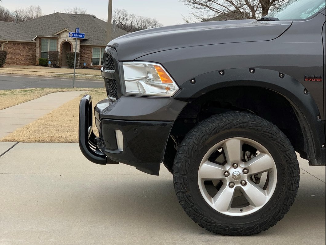 Barricade 3-Inch Bull Bar; Black (09-18 RAM 1500, Excluding Rebel)
