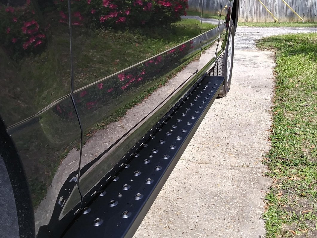 Barricade Rattler Running Boards; Black (15-25 F-150)