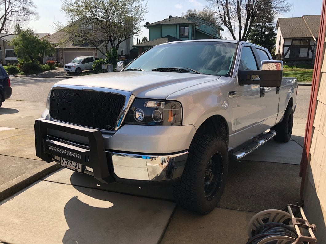Barricade XHD Bull Bar with Dual Row LED Light Bar; Black (04-25 F-150, Excluding Raptor)
