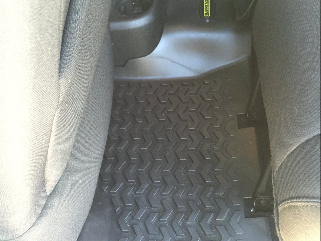 Barricade Rear Floor Mat; Black (07-18 Jeep Wrangler JK 4-Door)