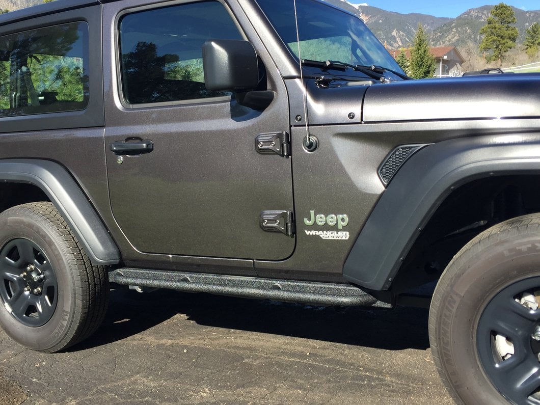 Barricade Enhanced Rubi Rails; Textured Black (18-25 Jeep Wrangler JL 2-Door)