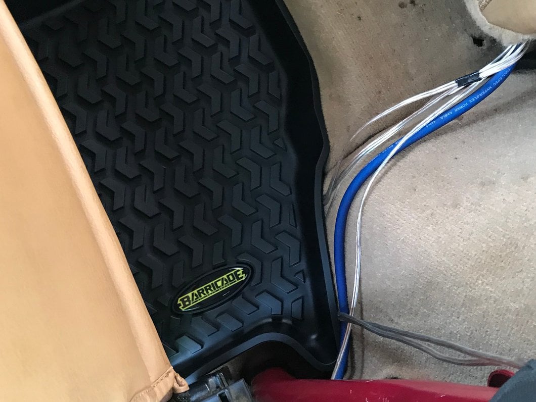 Barricade Front and Rear Floor Mats; Black (97-06 Jeep Wrangler TJ)