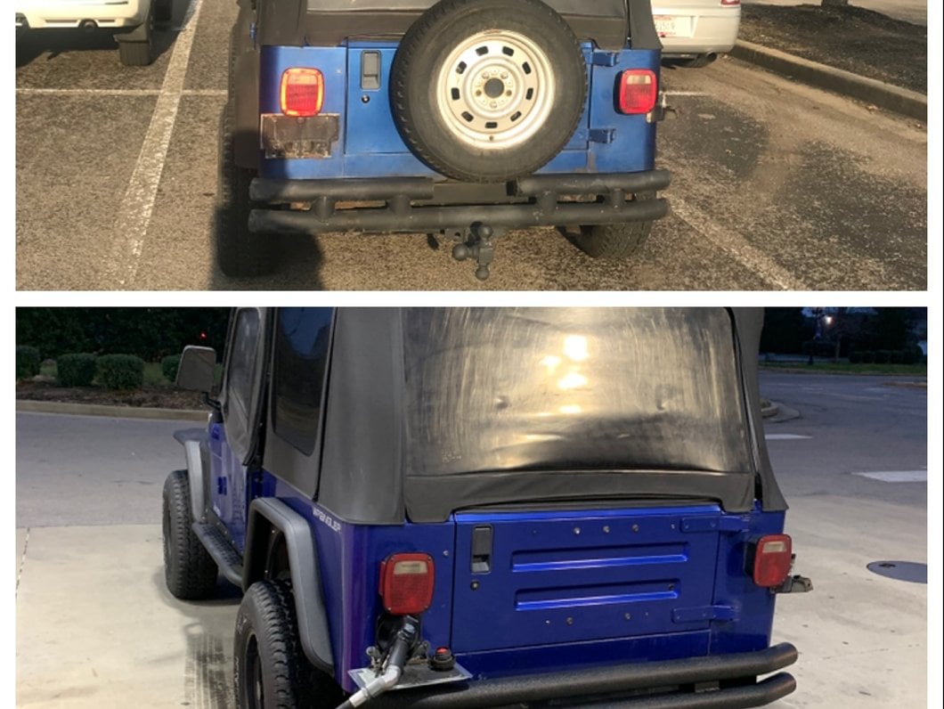 Barricade Double Tubular Rear Bumper; Textured Black (76-06 Jeep CJ, Wrangler YJ & TJ)
