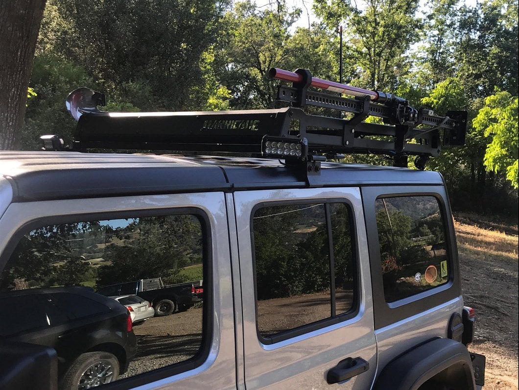 Barricade Removable Hard Top Roof Basket for OEM Hard Top (18-25 Jeep Wrangler JL 4-Door)