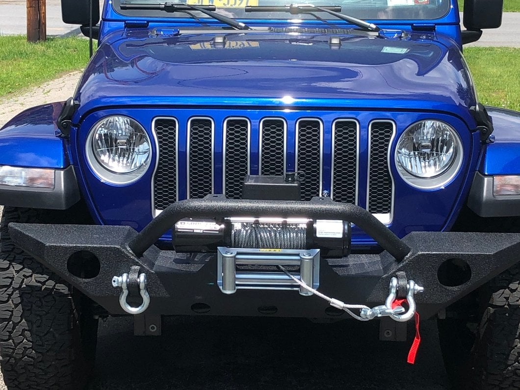 Barricade Trail Force HD Front Bumper with 9,500 lb. Winch (18-25 Jeep Wrangler JL)