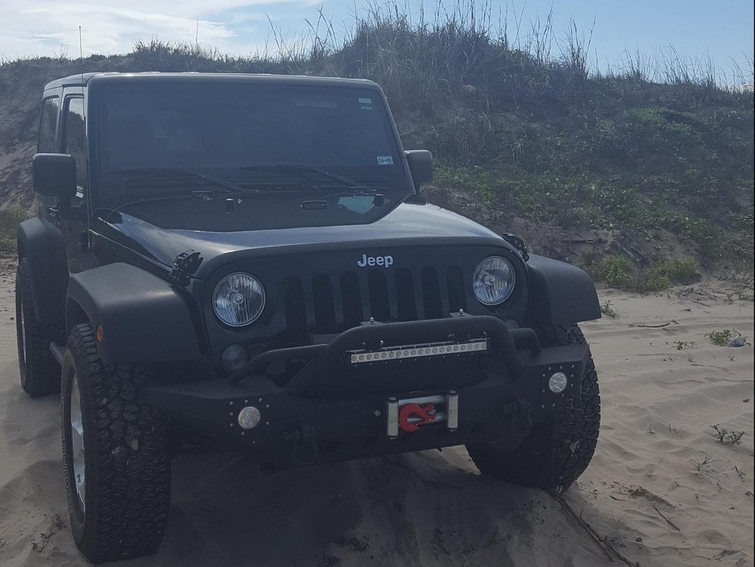 Barricade Adventure HD Front Bumper with LED Fog Lights and 20-Inch LED Light Bar (07-18 Jeep Wrangler JK)