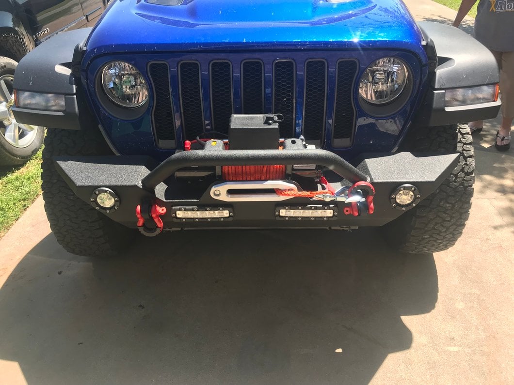 Barricade Trail Force HD Front Bumper with LED Lights and 9,500 lb. Winch (18-25 Jeep Wrangler JL)
