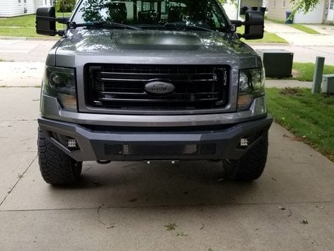 Barricade HD Off-Road Front Bumper with LED Lighting (09-14 F-150, Excluding Raptor)