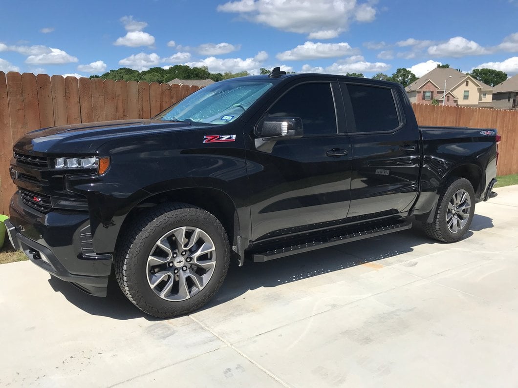 Barricade Rattler Running Boards; Black (19-25 Silverado 1500 Crew Cab)