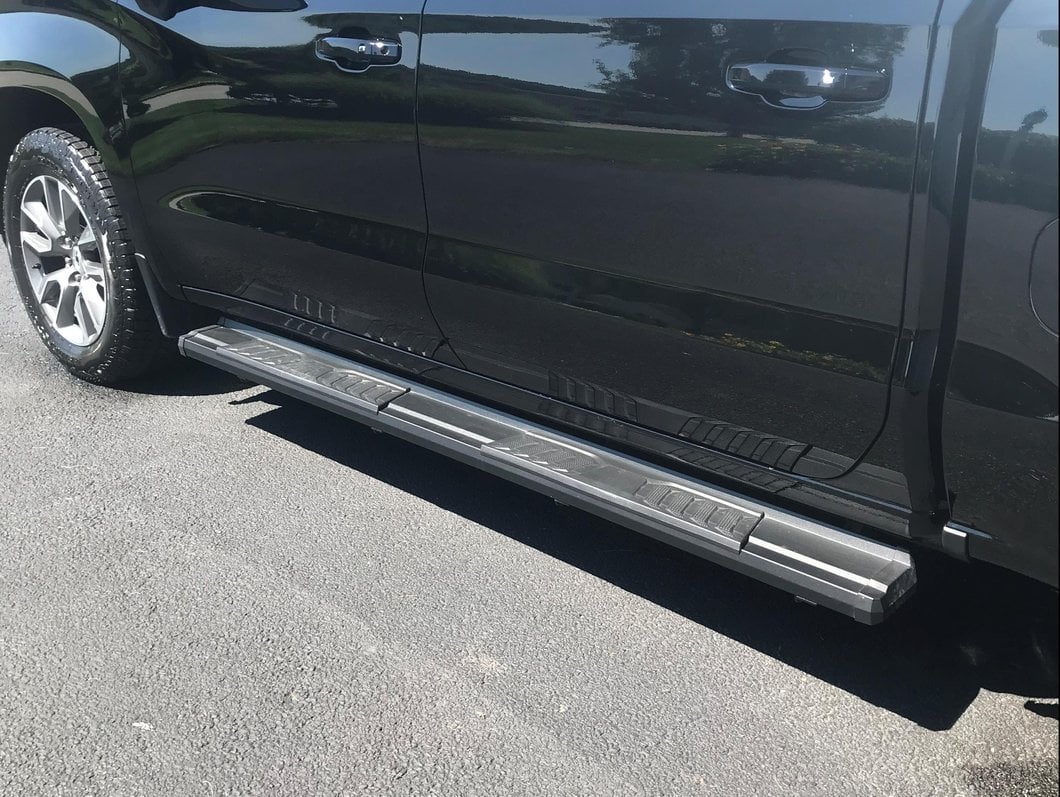 Barricade S6 Running Boards; Black (19-25 Silverado 1500 Crew Cab)
