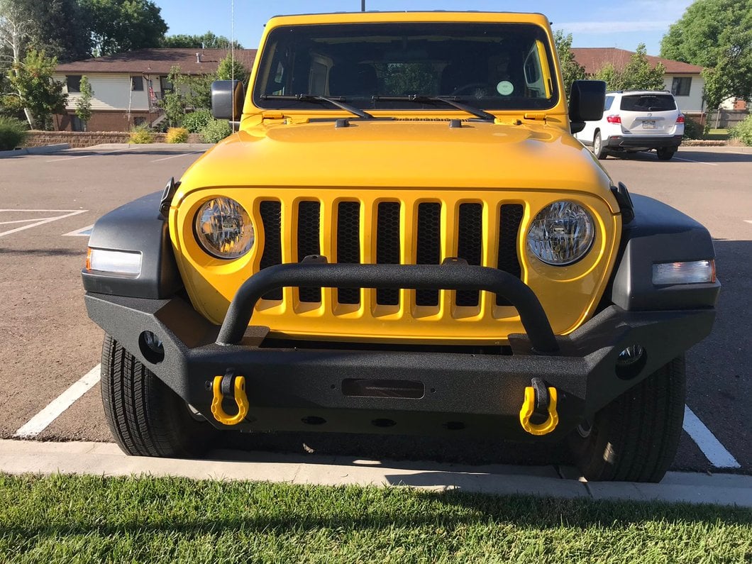 Barricade Trail Force HD Full Width Front Bumper with 9,500 lb. Winch (18-25 Jeep Wrangler JL)