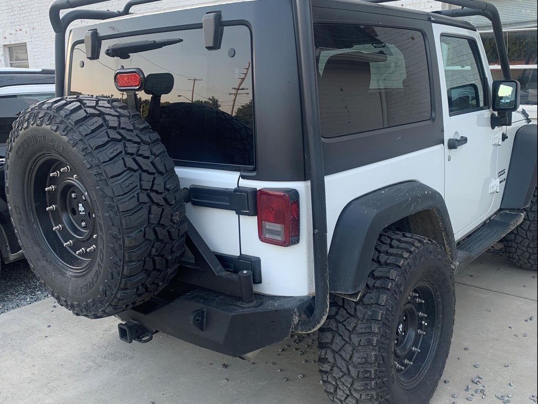 Barricade Trail Force HD Rear Bumper with Tire Carrier (07-18 Jeep Wrangler JK)