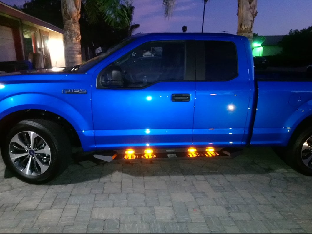 Barricade HD Steel Running Boards; Black (15-25 F-150 SuperCab, SuperCrew)