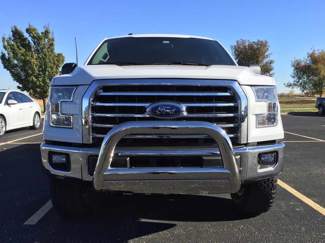 Barricade 3.50-Inch Bull Bar; Stainless Steel (04-25 F-150, Excluding Raptor)