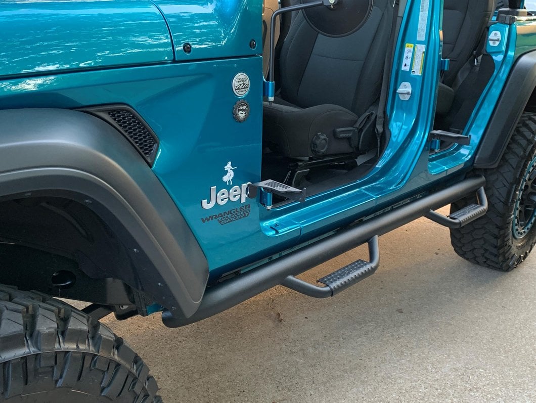 Barricade Round Adventure Mirrors; Textured Black (66-25 Jeep CJ5, CJ7, Wrangler YJ, TJ, JK & JL)