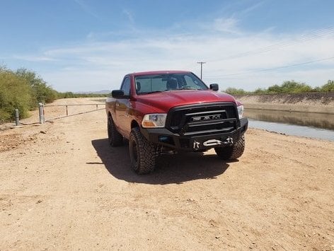 Barricade HD Winch Front Bumper with LED Lighting (13-18 RAM 1500, Excluding Rebel)