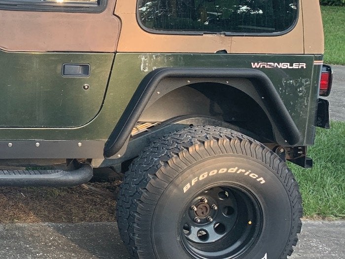 Barricade Rear Fender with 3-Inch Flare (87-95 Jeep Wrangler YJ)