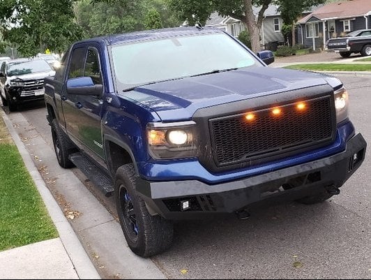 Barricade Extreme HD Front Bumper with LED Fog and Spot Lights (14-15 Sierra 1500)