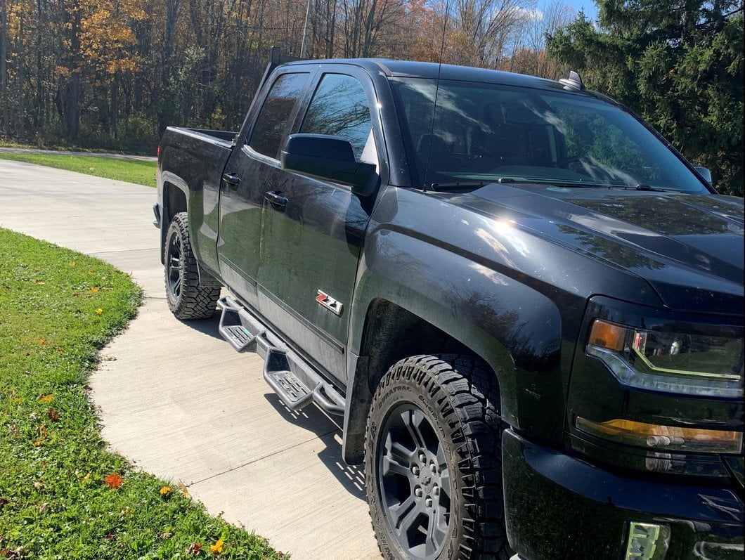 Barricade HD Drop Side Step Bars (07-18 Silverado 1500 Extended/Double Cab)