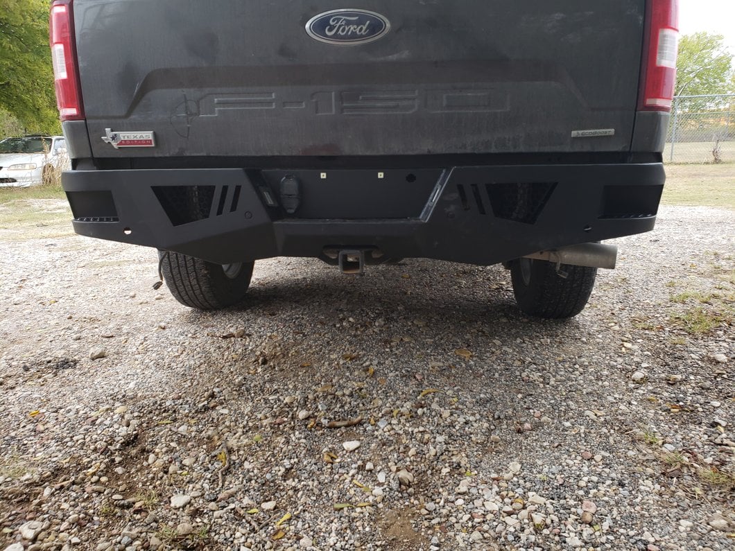 Barricade Extreme HD Rear Bumper with LED Fog Lights for Factory Hitches (15-20 F-150, Excluding Raptor)
