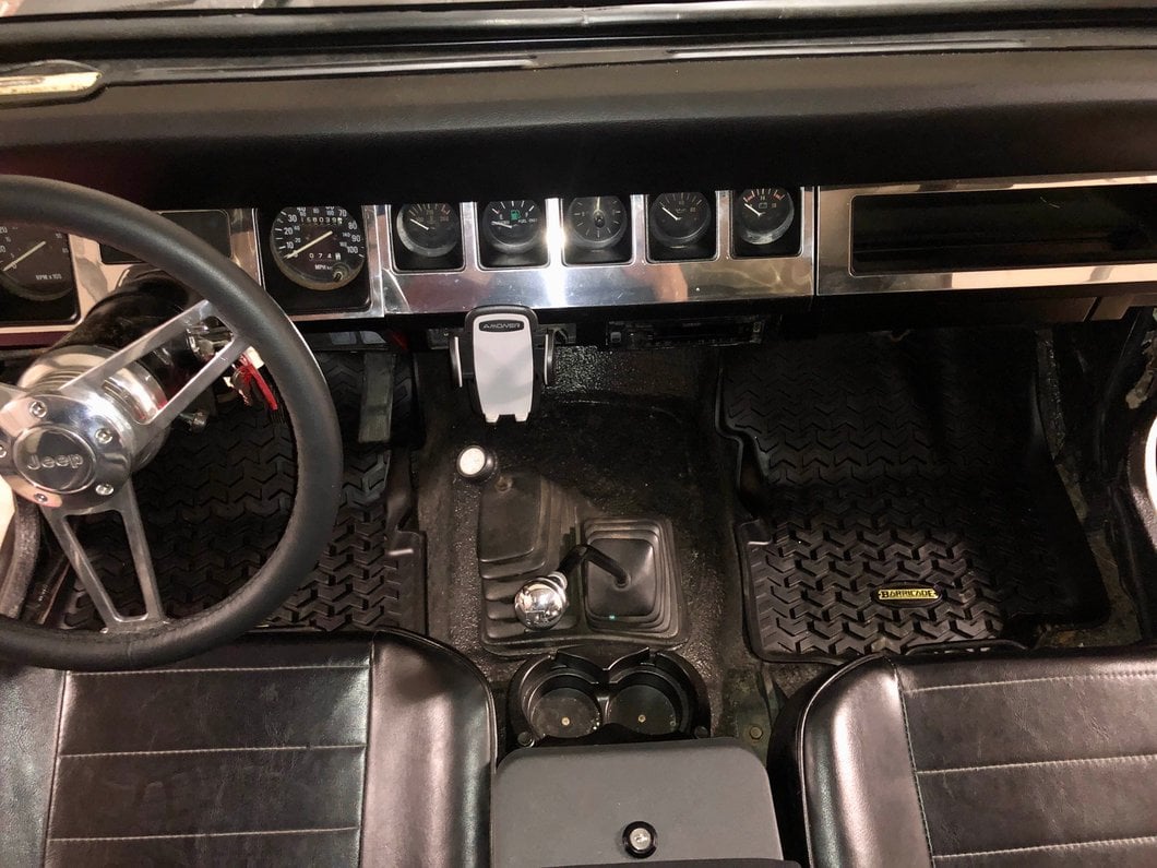 Barricade Front and Rear Floor Mats; Black (87-95 Jeep Wrangler YJ)